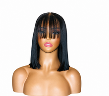 Load image into Gallery viewer, Chyna straight bob wig on white background – front view