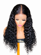 Load image into Gallery viewer, Jessica curly wig on white background – top view