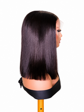 Load image into Gallery viewer, Jocelyne straight bob wig on white background – side view