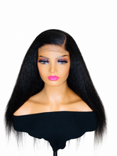 Load image into Gallery viewer, Kenya kinky straight wig on white background – front view