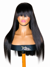 Load image into Gallery viewer, Jazzie straight wig on white background – front view
