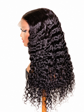 Load image into Gallery viewer, Jessica curly wig on white background – side view
