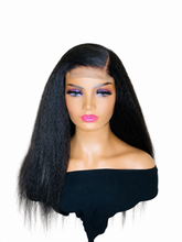 Load image into Gallery viewer, Kenya kinky straight wig on white background – alternate-front view
