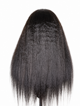 Load image into Gallery viewer, Kenya kinky straight wig on white background – back view
