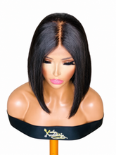 Load image into Gallery viewer, Kim straight bob wig on white background – top view
