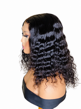 Load image into Gallery viewer, Nessa curly wig on white background – side view
